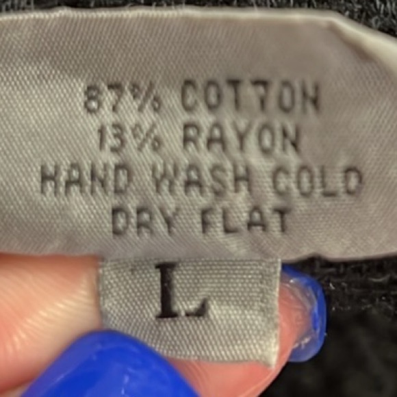 CP shades black Sausalito button down shirt jacket floral velvet textured large - Picture 8 of 8